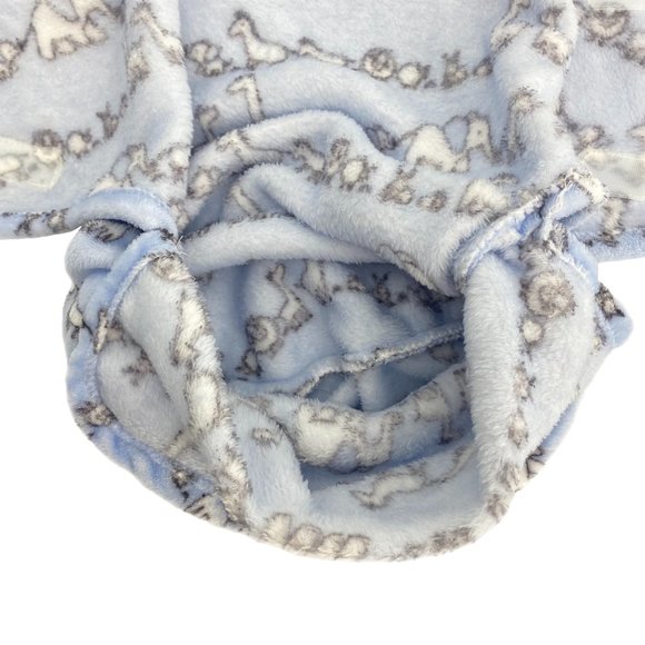 ELEMENTS OF STYLE Baby Family of Animals Light Blue Wrap Swaddle - Picture 8 of 9